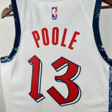 2024-25 Wizards POOLE #13 White City Edition Top Quality Hot Pressing NBA Jersey