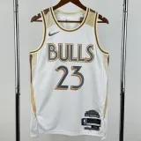 2024-25 BULLS JORDAN #23 White City Edition Top Quality Hot Pressing NBA Jersey