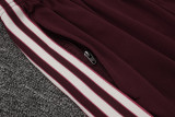 2025-26 Bayern Deep Red Half Pull Tracksuit #B2512(半拉链)