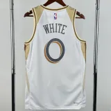 2024-25 BULLS WHITE #0 White City Edition Top Quality Hot Pressing NBA Jersey