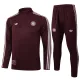 2025-26 Bayern Deep Red Half Pull Tracksuit #B2512(半拉链)