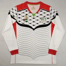 2016-2017 Palestina FC White Long Sleeve Retro Soccer Jersey (长袖)