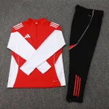 2025 AD Red Half Pull Tracksuit #06(半拉链)