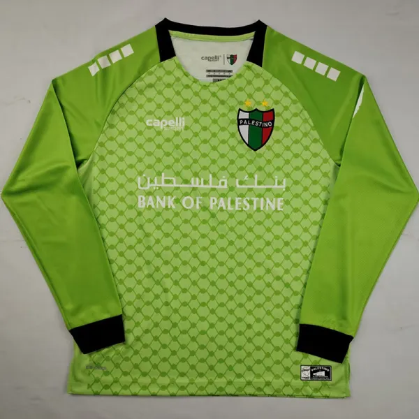 2025-26 Deportivo Palestino Fluorescent Green Long Sleeve Soccer Jersey (长袖)