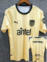2025-26 Atletico Penarol Beige Yellow Fans Soccer Jersey