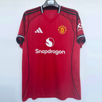 2025-26 Man Utd Home 1:1 Fans Soccer Jersey