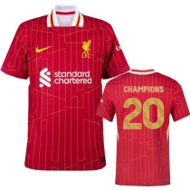 2024-25 LIV Home Print CHAMPIONS # 20 Fans Soccer Jersey