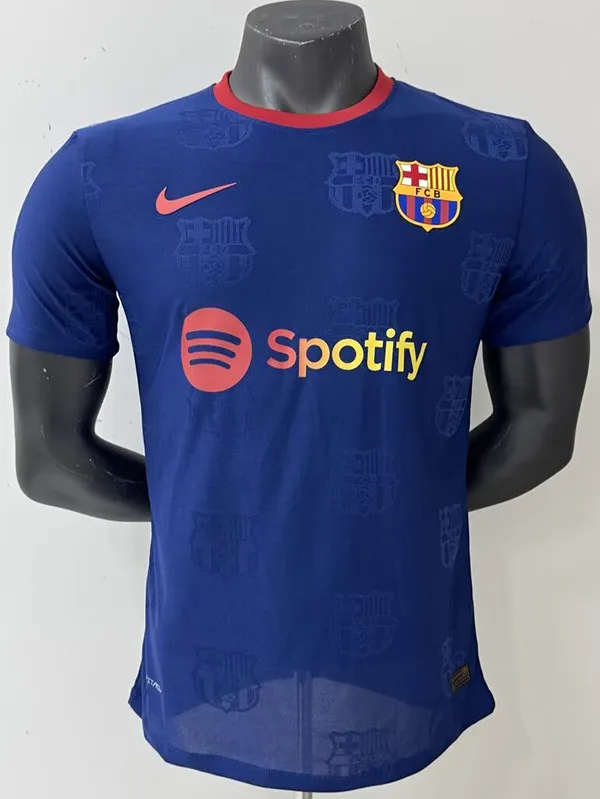 2025-26 BAR Royal Blue Special Edition Player Version Training Shirts (标队印花)