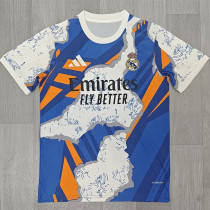 2025-26 RMA Blue Orange Special Edition Fans Training Shirts
