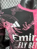 2025-26 RMA Pink Black Special Edition Player Version Training Shirts (粉龙纹)