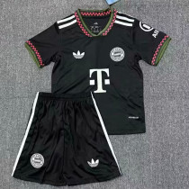 2025-26 Bayern Black Kids Soccer Jersey