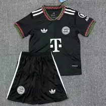 2025-26 Bayern Black Kids Soccer Jersey