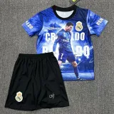 2025-26 RONALDO #7 Blue Special Edition  Kids Soccer Jersey