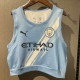 2025-26 Man City Home Women Yoga Vest (女背心)