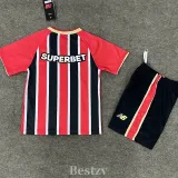 2025-26 Sao Paulo Away Kids Soccer Jersey