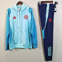 2025-26 Flamengo Light blue Hoodie Tracksuit (卫衣套装)
