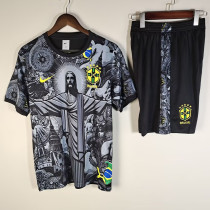 2025-26 Brazil Grey Training Short Suit