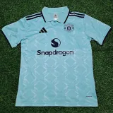 2025-26 Man Utd Light blue Polo Short Sleeve