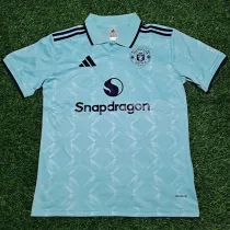 2025-26 Man Utd Light blue Polo Short Sleeve