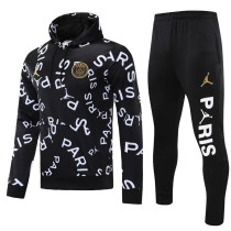 2025-26 PSG Black Hoodie Tracksuit (卫衣套装)