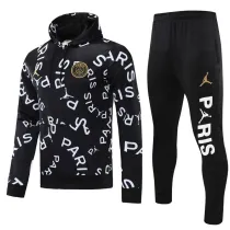 2025-26 PSG Black Hoodie Tracksuit (卫衣套装)