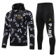 2025-26 PSG Black Hoodie Tracksuit (卫衣套装)