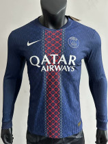2025-26 PSG Home Long Sleeve Player Version Soccer Jersey (长袖球员)