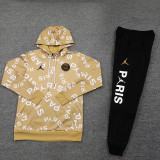2025-26 PSG Yellow Hoodie Tracksuit (卫衣套装)