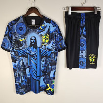 2025-26 Brazil Blue Training Short Suit