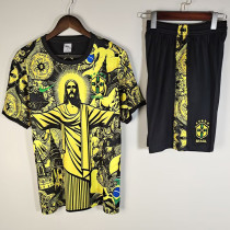 2025-26 Brazil Yellow Training Short Suit