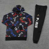 2025-26 PSG Black Hoodie Tracksuit (卫衣套装)