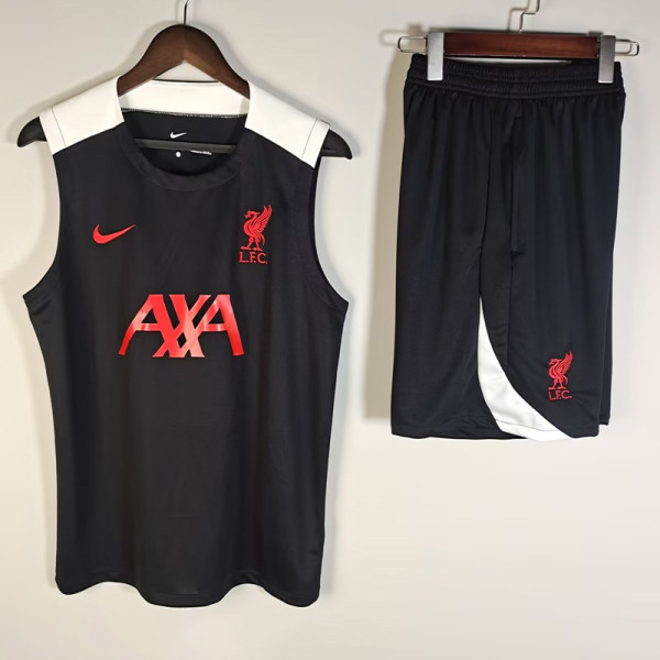 2025-26 LIV Black Tank top and shorts suit (肩白色)