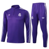 2025-26 RMA Purple Half Pull Tracksuit #B2515(半拉链)