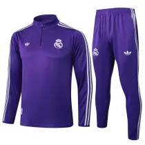 2025-26 RMA Purple Half Pull Tracksuit #B2515(半拉链)