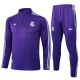 2025-26 RMA Purple Half Pull Tracksuit #B2515(半拉链)