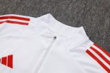 2025-26 Bayern White Half Pull Tracksuit #B2530(半拉链)