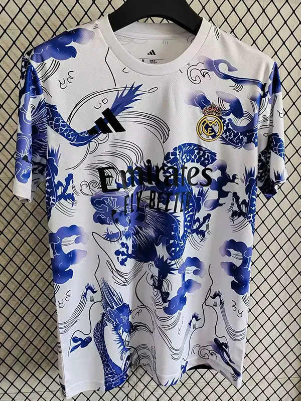2025-26 RMA White Special Edition Fans Training Shirts
