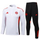 2025-26 Bayern White Half Pull Tracksuit #B2530(半拉链)
