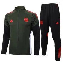 2025-26 Bayern Dark green Jacket Tracksuit #A2521