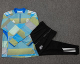 2025-26 RMA Blue Half Pull Tracksuit #B2524(半拉链)