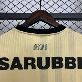2025-26 Atletico Penarol Beige Yellow Fans Soccer Jersey