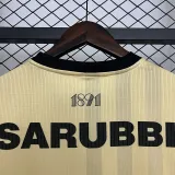 2025-26 Atletico Penarol Beige Yellow Fans Soccer Jersey