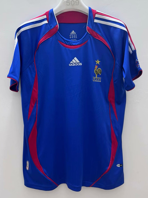 2006 France Home Retro Soccer Jersey