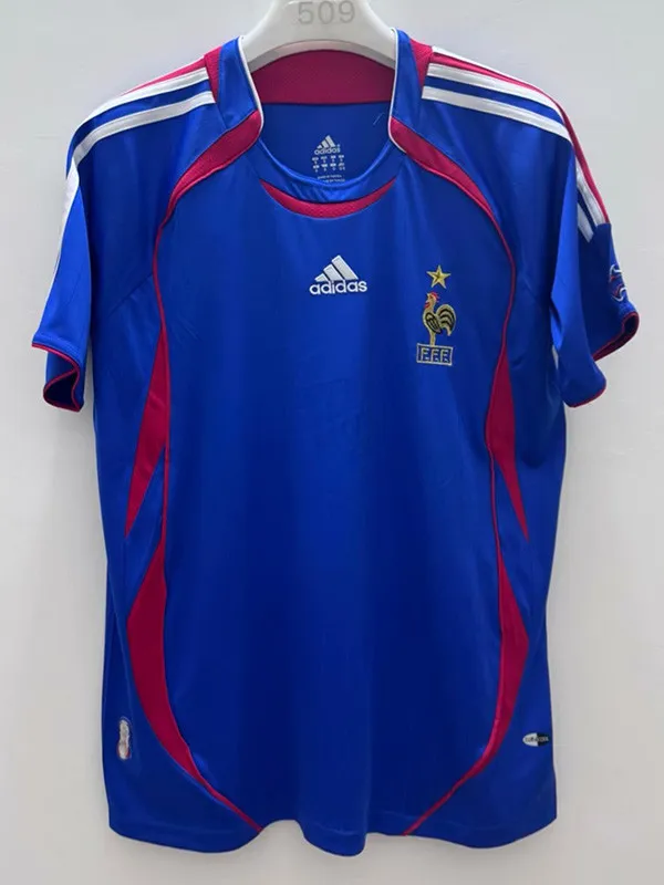 2006 France Home Retro Soccer Jersey