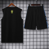 2025-26 Brazil Blue Tank top and shorts suit