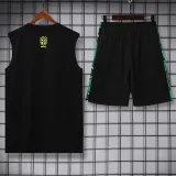 2025-26 Brazil Green Tank top and shorts suit