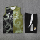 2025-26 RMA Black brown Tank top and shorts suit