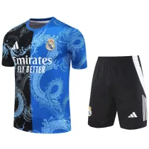 2025-26 RMA Black blue Training Short Suit