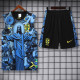 2025-26 Brazil Blue Tank top and shorts suit