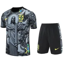 2025-26 Brazil Grey Training Short Suit